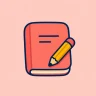 로소의 코랄 글쓰기 아이콘